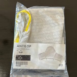 Ikea antilop minimalist high chair cover & blow up chair backing